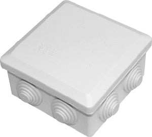 Verbindingsdoos - 7 ingangen - spatwaterdicht - 8 x 8 cm Verbindingsdoos - 7 ingangen - spatwaterdicht - 8 x 8 cm